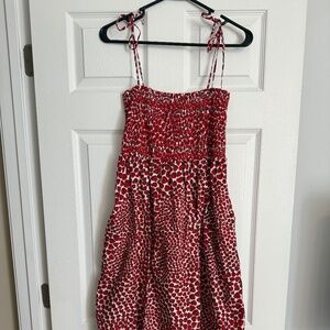 J.Crew Paloma Dress in Strawberry Swirl